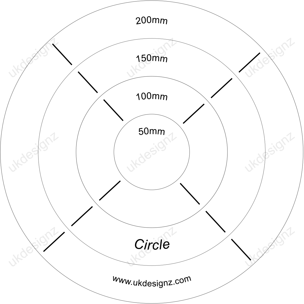 Free Printable Circle Templates - Large and Small Circle Stencils   Printable circles, Circle template, Free stencils printables templates