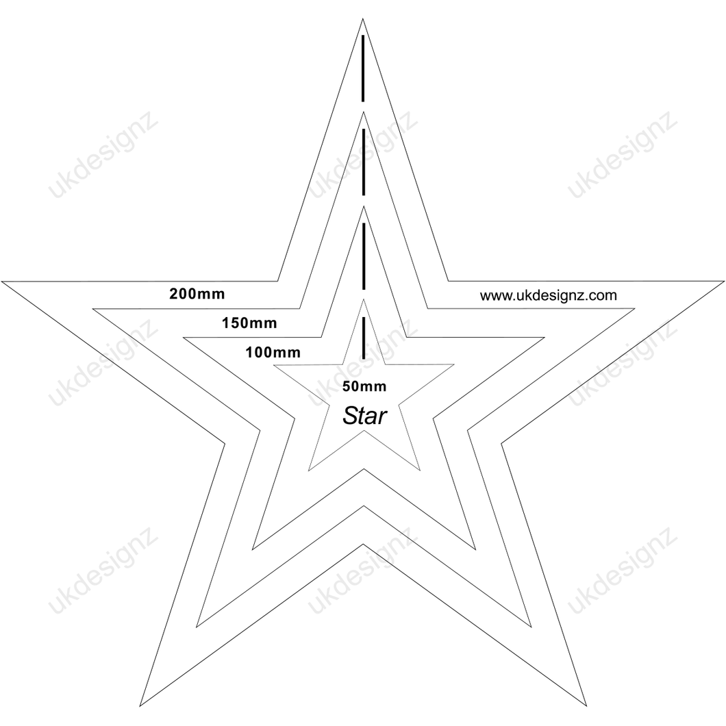 star template - star stencil