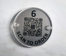 Modern QR Scan to Order Table Badges standard or premium choices