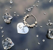 Personalised #Wedding Table Glass Charm Place Setting Stardust theme #Favours