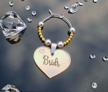 Personalised #Wedding Table Glass Charm Place Setting Stardust theme #Favours