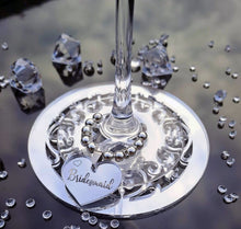 Personalised #Wedding Table Glass Charm Place Setting Stardust theme #Favours