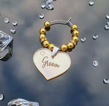 Personalised #Wedding Table Glass Charm Place Setting Stardust theme #Favours