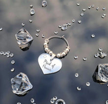 Personalised #Wedding Table Glass Charm Place Setting Stardust theme #Favours