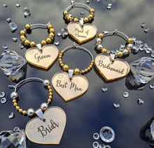 Personalised #Wedding Table Glass Charm Place Setting Stardust theme #Favours