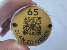 Modern QR Scan to Order Table Badges standard or premium choices
