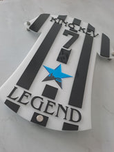 3D Football Wall Plaque in your teams colour and personalised to your specifications