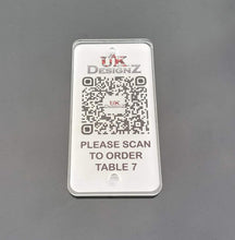 Modern QR Scan to Order Table Badges standard or premium choices
