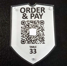 Modern QR Scan to Order Table Badges standard or premium choices