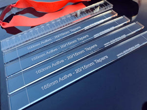 Slingshot Band Template Set of 4 with Multi Taper Options & 150mm, 155mm, 160mm, 165mm Active Band Lengths