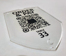 Modern QR Scan to Order Table Badges standard or premium choices