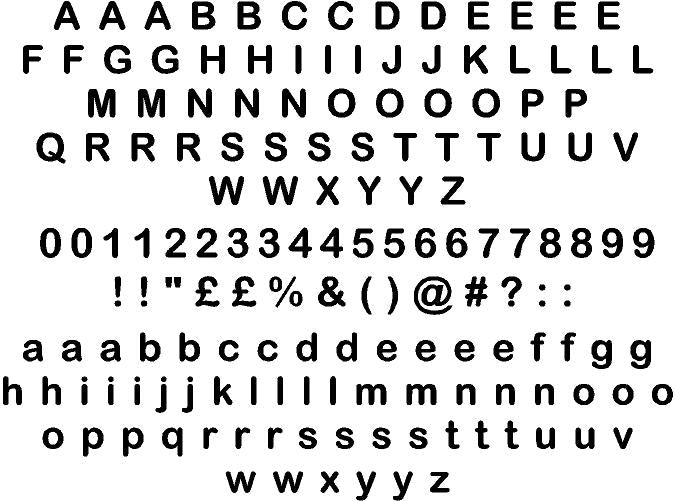 Arial Rounded Font - Sticky Letters & Numbers