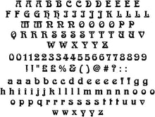 Arnold Boecklin Font - Sticky Letters & Numbers