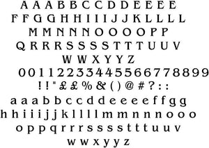 Bangle Font - Sticky Letters & Numbers