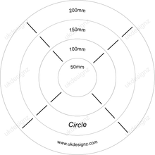 circle template set - round template set - circle stencil