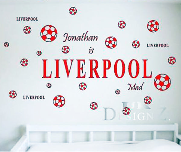 liverpool, manchester, liverpool, football. wall art, wall decal,