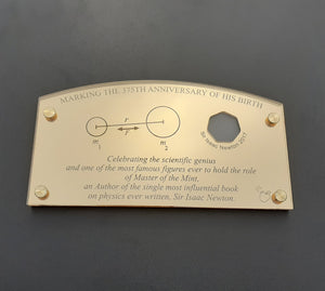 Isaac Newton 50p Coin Display Case