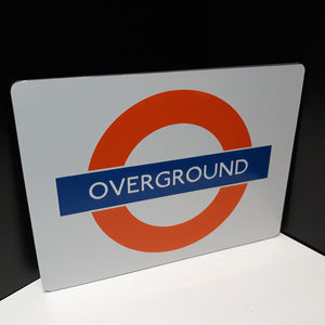 underground or overground - novelty Tube Station Signs