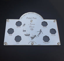Peter Pan 50p coin Display Case/Holder with 6 coin positions