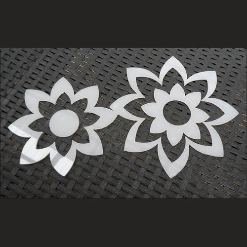 4 Piece Water Lily Stencil Set